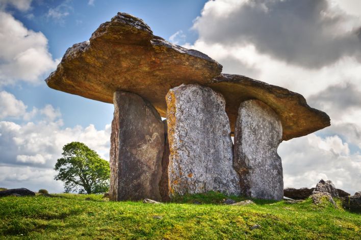 Poulnabrone Dolmen, The Burren in County Clare